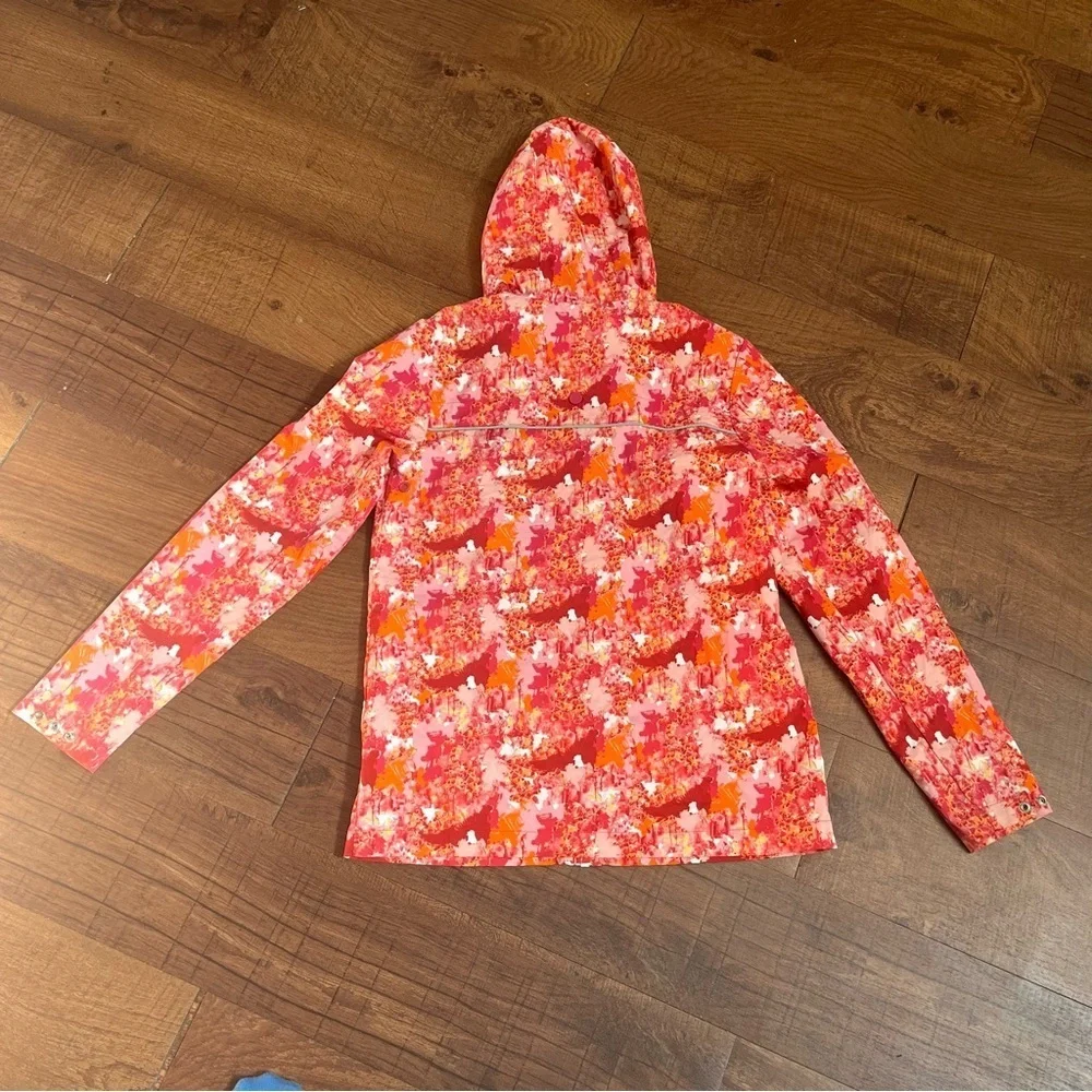 Hunter for target girl waterproof windbreaker jacket w/hood Sz large orange